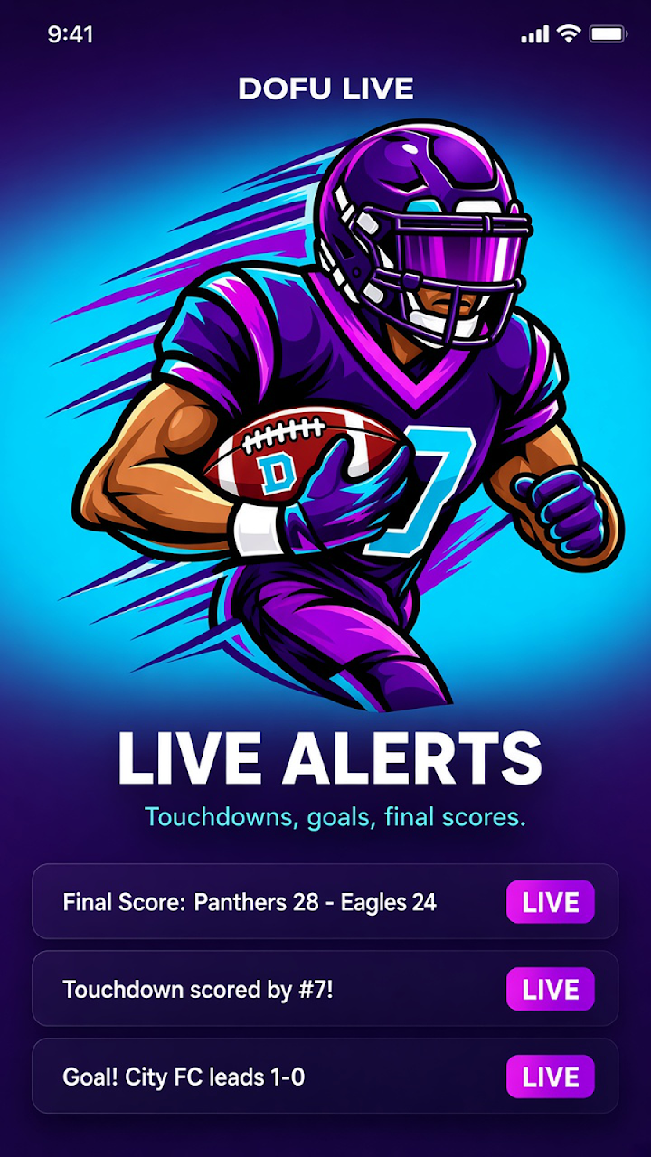 Dofu Live NFL NCAA MLB NHL screenshot