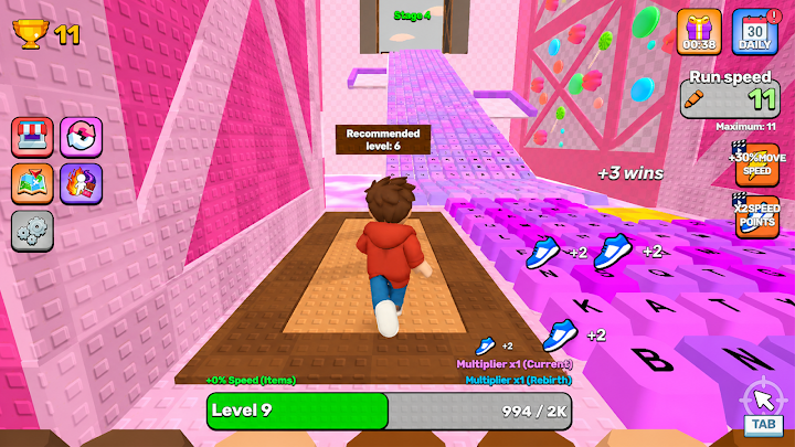 Keyboard Rush: Speed Escape screenshot