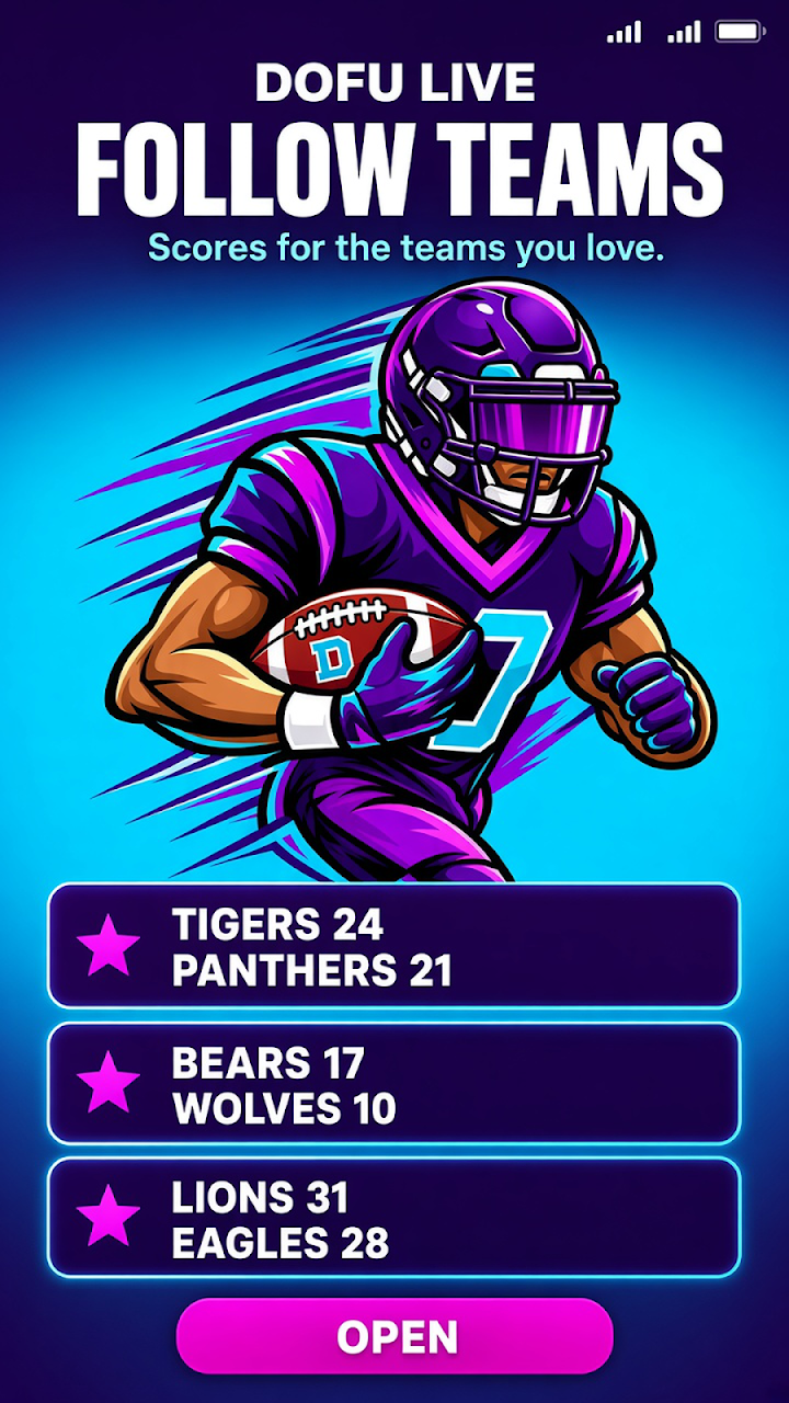Dofu Live NFL NCAA MLB NHL screenshot