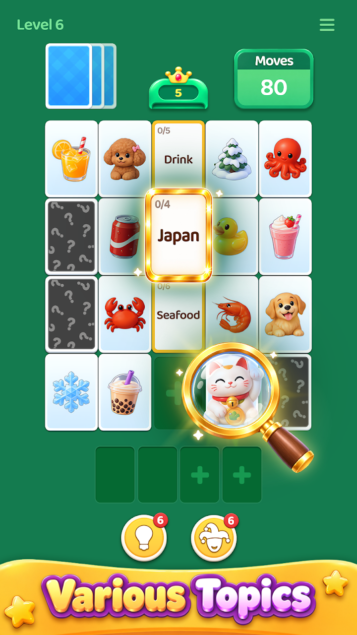 Category Match Solitaire screenshot
