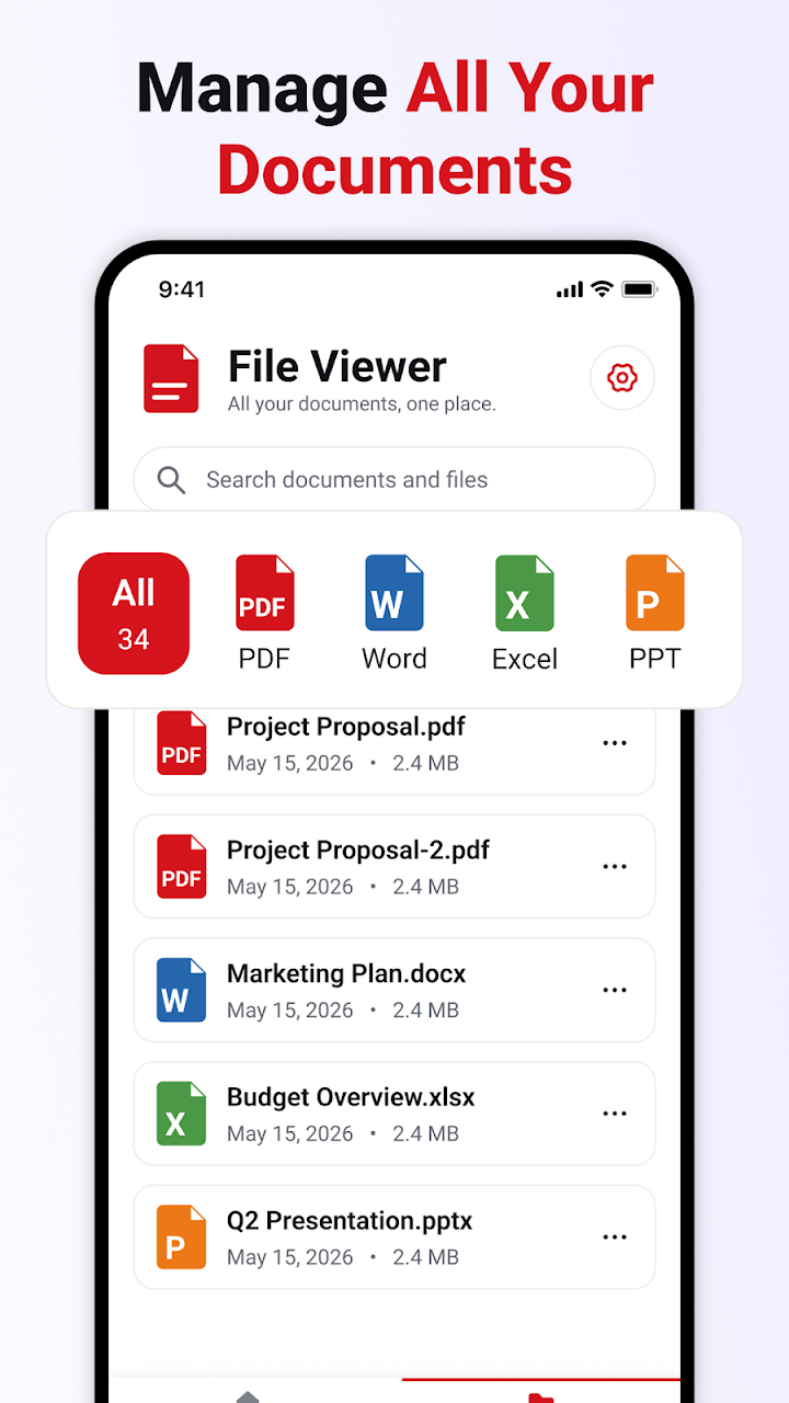 All File Viewer: PDF & Cleaner screenshot