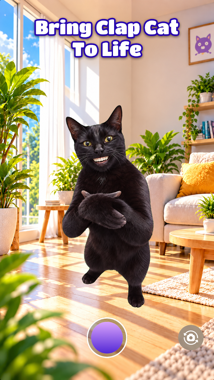 Clapping Cat AR Camera screenshot