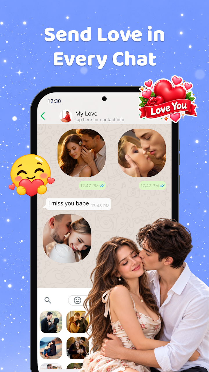 Romantic Stickers: WAStickers screenshot