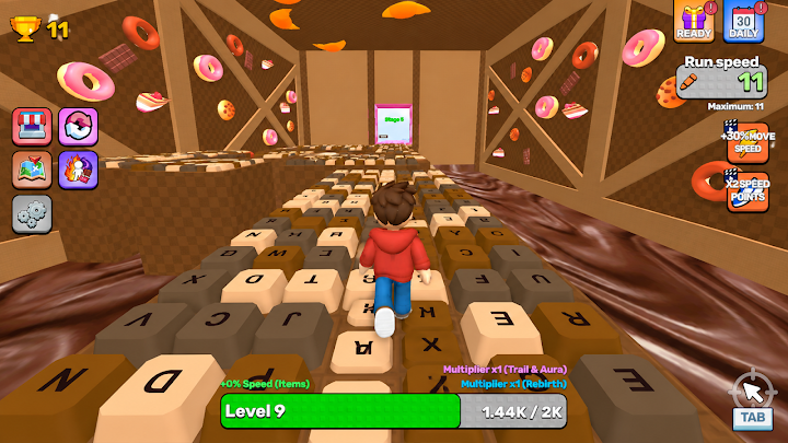 Keyboard Rush: Speed Escape screenshot