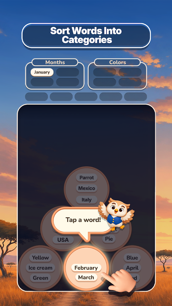 Word Sort: Assosications screenshot