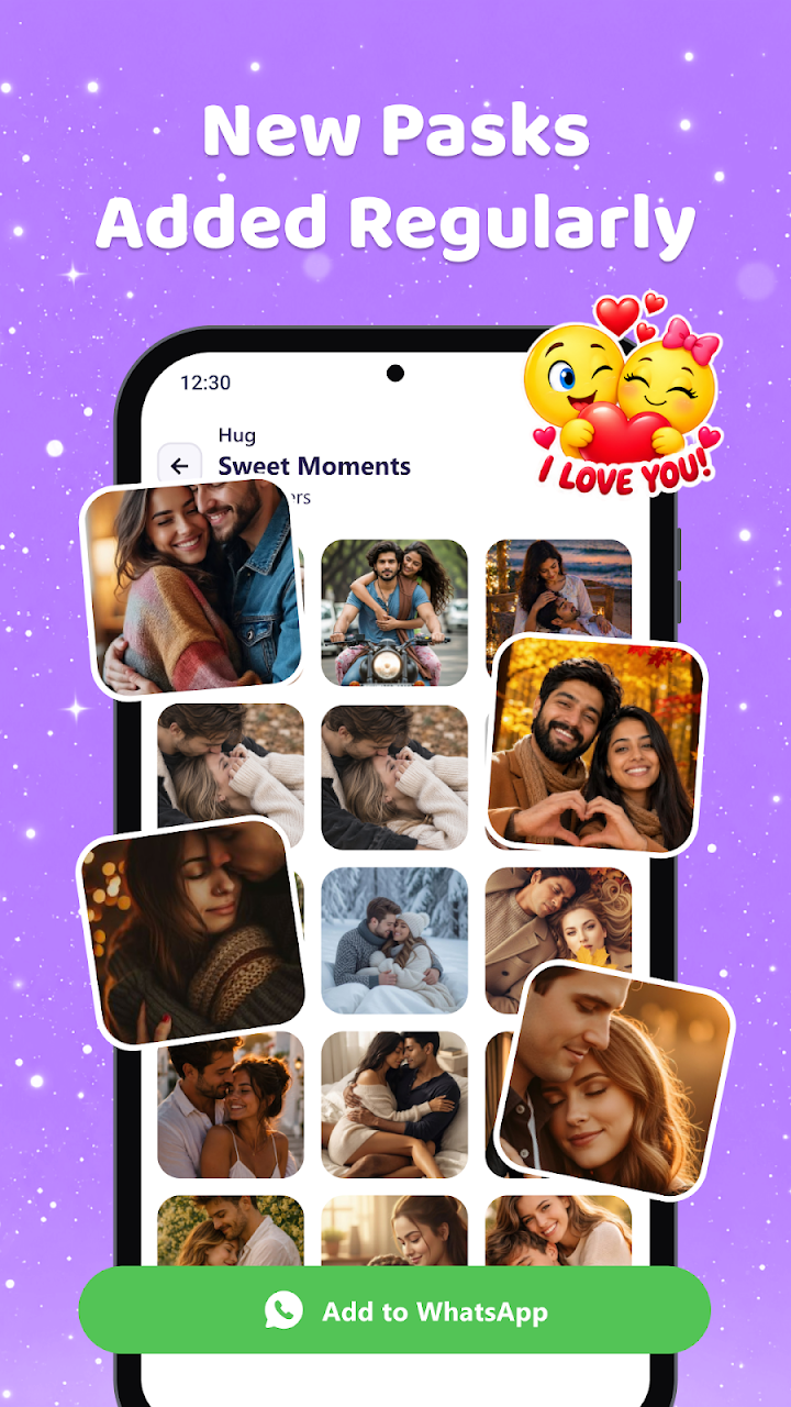 Romantic Stickers: WAStickers screenshot