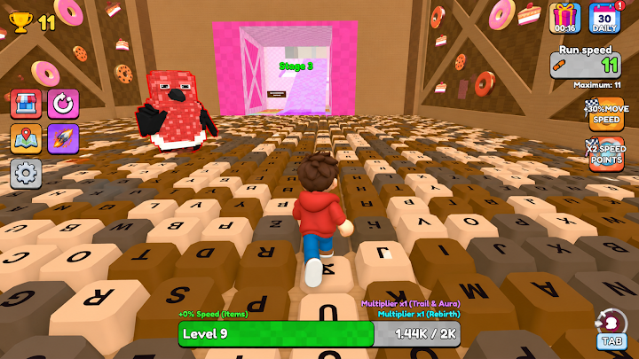 Keyboard Rush: Speed Escape screenshot