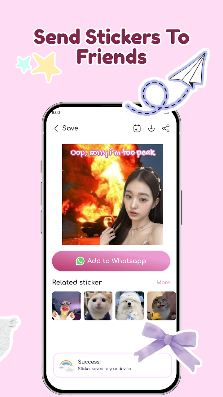 Purrsy: Sticker Maker screenshot