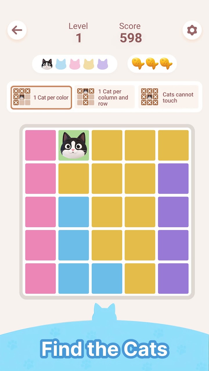 Meowdoku: Brain Puzzle Games screenshot